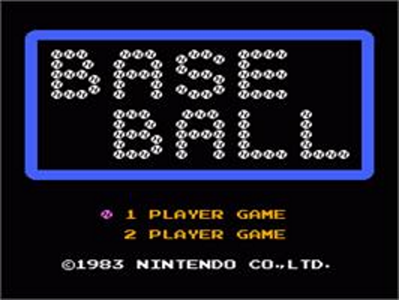 Baseball — 1983 Nintendo Game
